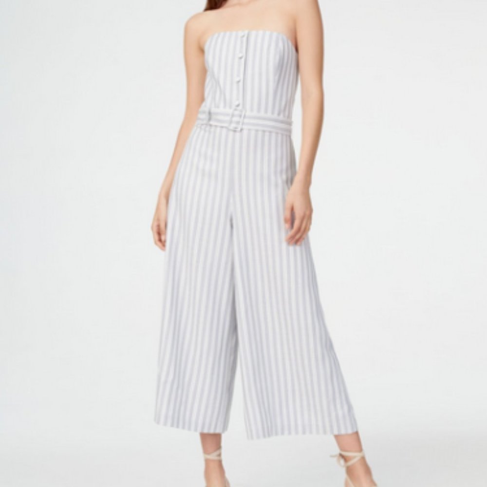 CLUB MONACO Alberrtah Strapless Belted Jumpsuit